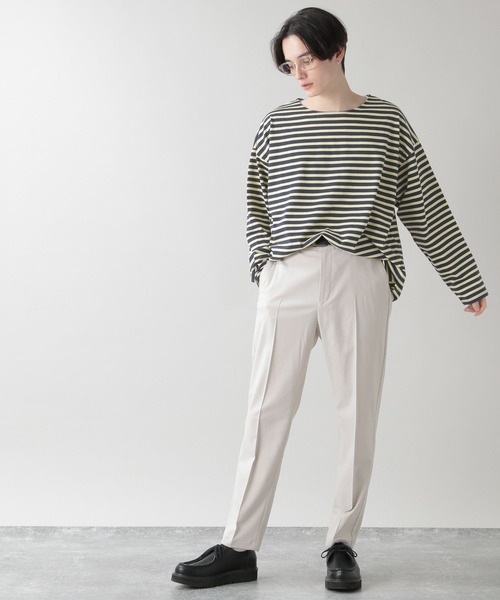 RAGEBLUE(レイジブルー)の「マリンボーダービッグロンT/270803(Tシャツ/カットソー・メンズ・ホワイト/ネイビー・MEDIUM/LARGE)」の6枚目の写真