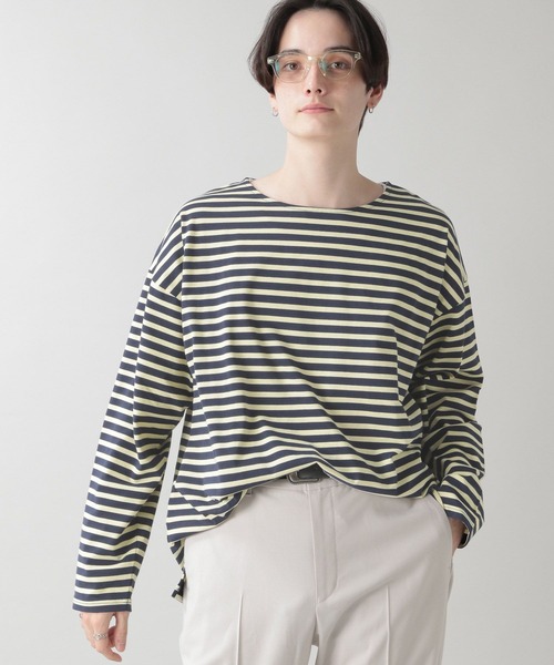 RAGEBLUE(レイジブルー)の「マリンボーダービッグロンT/270803(Tシャツ/カットソー・メンズ・ホワイト/ネイビー・MEDIUM/LARGE)」の7枚目の写真