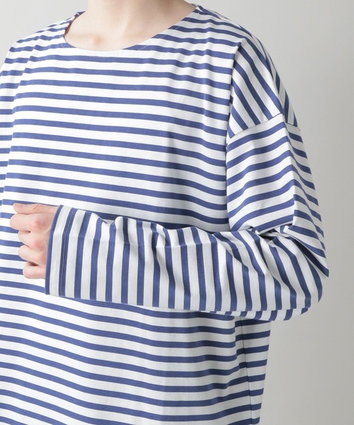 RAGEBLUE(レイジブルー)の「マリンボーダービッグロンT/270803(Tシャツ/カットソー・メンズ・ホワイト/ネイビー・MEDIUM/LARGE)」の11枚目の写真