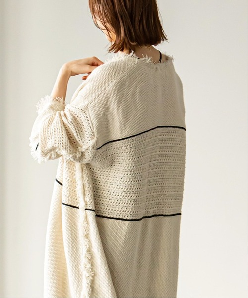 Noble（ノーブル）の「《WEB限定追加》【ADAWAS】FRINGE KNITガウン