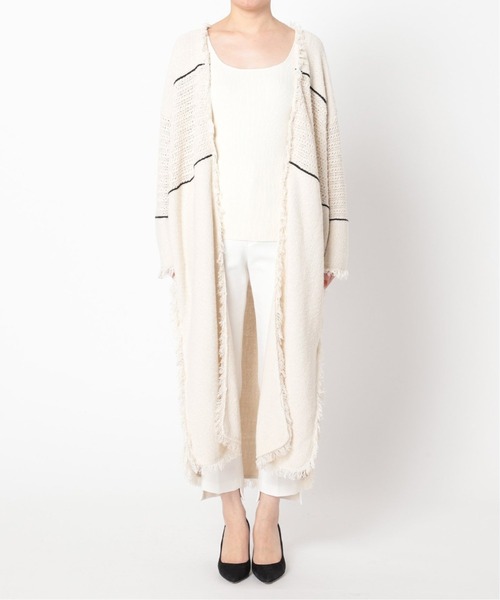 Noble（ノーブル）の「《WEB限定追加》【ADAWAS】FRINGE KNITガウン