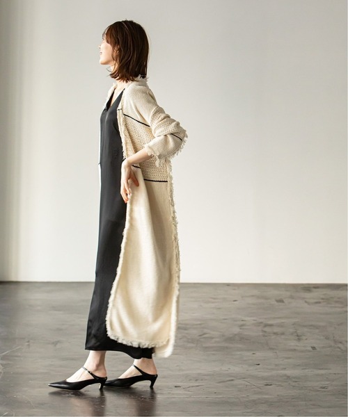 ADAWAS フリンジニットガウン　NOBLE  新品　アダワス　カーディガン ADAWAS - ADAWAS フリンジニットガウン NOBLE 新品 アダワス