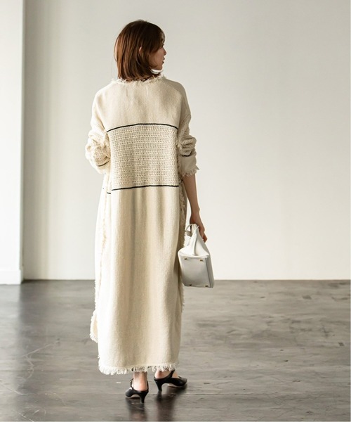 Noble（ノーブル）の「《WEB限定追加》【ADAWAS】FRINGE KNITガウン