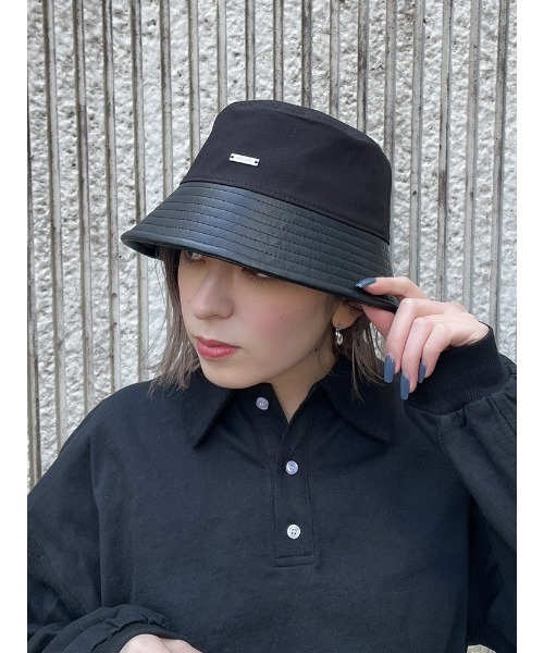 ENVYM（アンビー）の「スウィッチングバケットハット（キャップ・レディース・ブラック/ホワイト・FREE）」の7枚目の写真