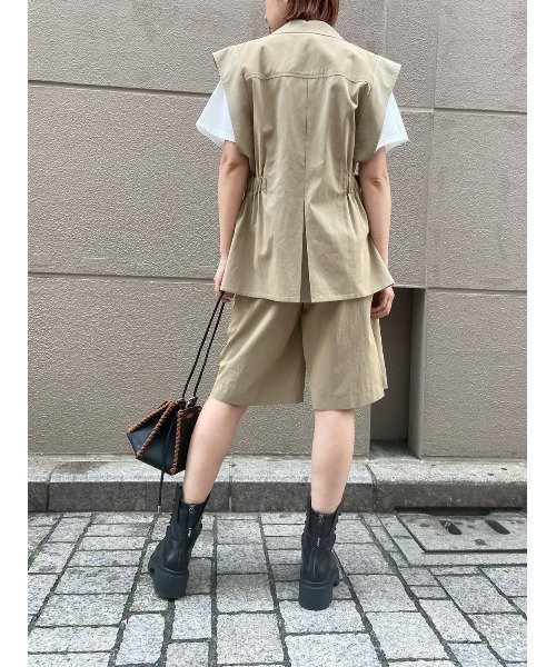 RITO(リト)の「RITO/リト/ワークショートPT(その他パンツ・レディース・ベージュ・38)」の2枚目の写真