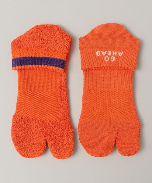SHIPS(シップス)の「halo commdity: REVERSIBLE SOX 2(ソックス/靴下・メンズ・オレンジ/ブラック・ONE SIZE)」の1枚目の写真