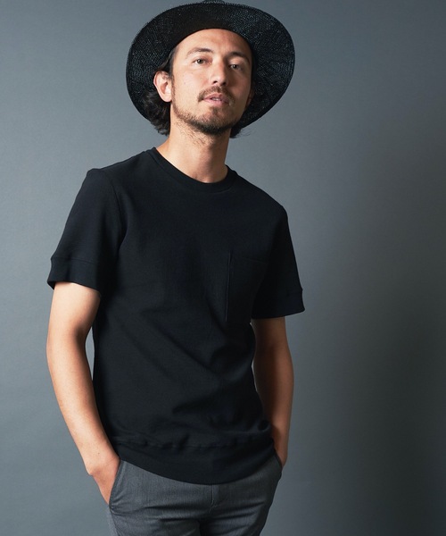 Magine（マージン）の「SURF KNIT PKT TEE S/S:サーフニット ポケット 半袖 Tシャツ 22SS（Tシャツ/カットソー・メンズ・ホワイト/ブラック/ネイビー/グレー・44/46/48）」の3枚目の写真