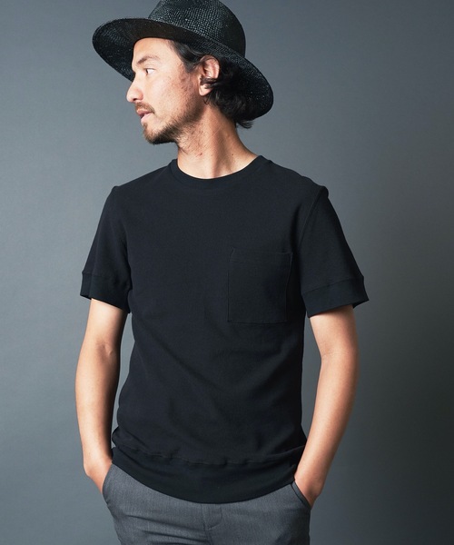 Magine（マージン）の「SURF KNIT PKT TEE S/S:サーフニット ポケット 半袖 Tシャツ 22SS（Tシャツ/カットソー・メンズ・ホワイト/ブラック/ネイビー/グレー・44/46/48）」の8枚目の写真