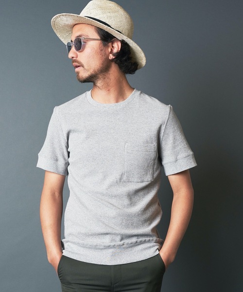 Magine（マージン）の「SURF KNIT PKT TEE S/S:サーフニット ポケット 半袖 Tシャツ 22SS（Tシャツ/カットソー・メンズ・ホワイト/ブラック/ネイビー/グレー・44/46/48）」の10枚目の写真