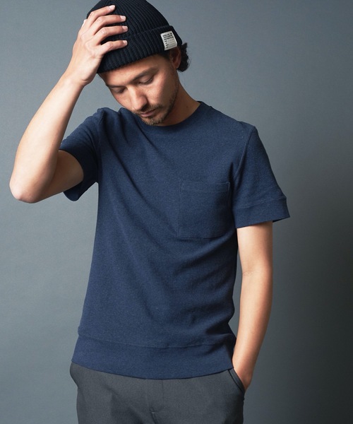 Magine（マージン）の「SURF KNIT PKT TEE S/S:サーフニット ポケット 半袖 Tシャツ 22SS（Tシャツ/カットソー・メンズ・ホワイト/ブラック/ネイビー/グレー・44/46/48）」の11枚目の写真