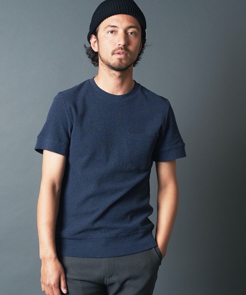 Magine（マージン）の「SURF KNIT PKT TEE S/S:サーフニット ポケット 半袖 Tシャツ 22SS（Tシャツ/カットソー・メンズ・ホワイト/ブラック/ネイビー/グレー・44/46/48）」の12枚目の写真
