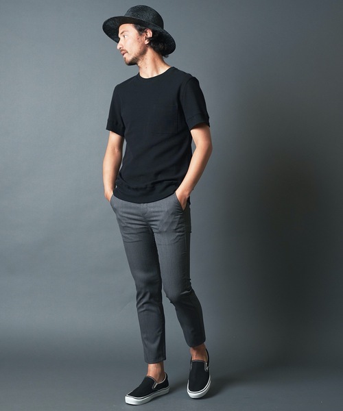 Magine（マージン）の「SURF KNIT PKT TEE S/S:サーフニット ポケット 半袖 Tシャツ 22SS（Tシャツ/カットソー・メンズ・ホワイト/ブラック/ネイビー/グレー・44/46/48）」の16枚目の写真