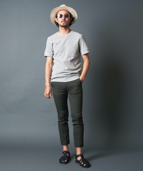 Magine（マージン）の「SURF KNIT PKT TEE S/S:サーフニット ポケット 半袖 Tシャツ 22SS（Tシャツ/カットソー・メンズ・ホワイト/ブラック/ネイビー/グレー・44/46/48）」の19枚目の写真