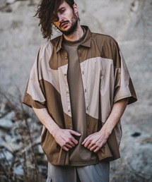 mhs1835-ｶｰﾌﾞﾁｪﾝｼﾞﾝｸﾞﾄﾞﾙﾏﾝﾊｰﾌｽﾘｰﾌﾞ-SH シャツ