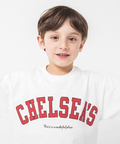 BRANSHES(ブランシェス)の「【カレッジロゴ】チェルシーズ半袖Tシャツ(Tシャツ/カットソー・キッズ・ネイビー/ピンク/グリーン/アイボリー・90/100/110/120/130/140/150)」の16枚目の写真