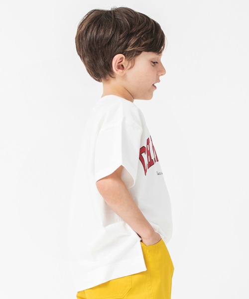 BRANSHES(ブランシェス)の「【カレッジロゴ】チェルシーズ半袖Tシャツ(Tシャツ/カットソー・キッズ・ネイビー/ピンク/グリーン/アイボリー・90/100/110/120/130/140/150)」の15枚目の写真