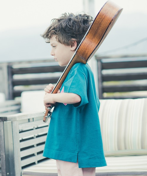 BRANSHES(ブランシェス)の「【カレッジロゴ】チェルシーズ半袖Tシャツ(Tシャツ/カットソー・キッズ・ネイビー/ピンク/グリーン/アイボリー・90/100/110/120/130/140/150)」の22枚目の写真