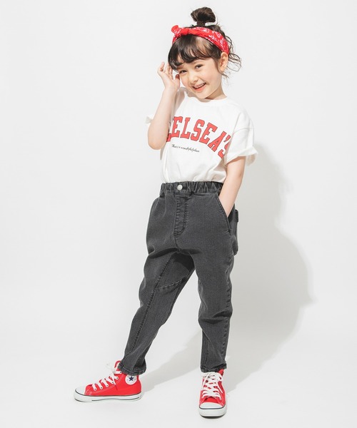 BRANSHES(ブランシェス)の「【カレッジロゴ】チェルシーズ半袖Tシャツ(Tシャツ/カットソー・キッズ・ネイビー/ピンク/グリーン/アイボリー・90/100/110/120/130/140/150)」の10枚目の写真