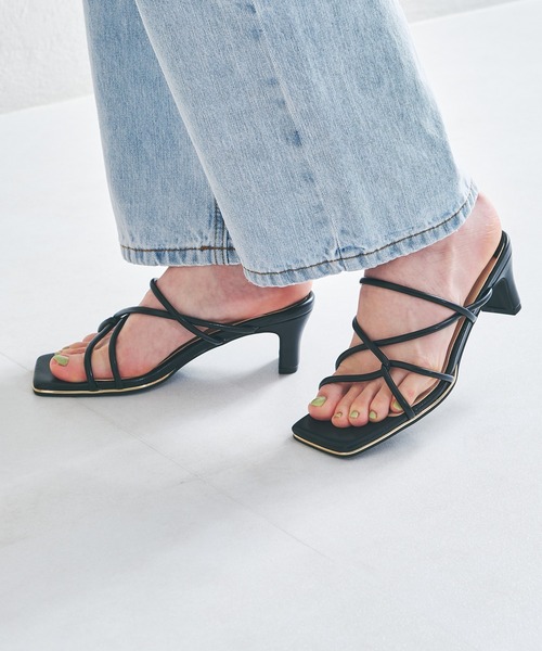 ORiental TRaffic（オリエンタルトラフィック）の「アシンメトリーチューブミュールサンダル/21234（サンダル・レディース・ホワイト/ブラック/オレンジ・LL/3L/S/M/L/SS）」の15枚目の写真