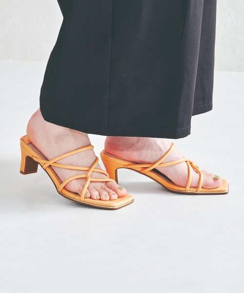 ORiental TRaffic（オリエンタルトラフィック）の「アシンメトリーチューブミュールサンダル/21234（サンダル・レディース・ホワイト/ブラック/オレンジ・LL/3L/S/M/L/SS）」の20枚目の写真