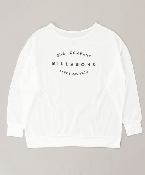 BILLABONG（ビラボン）の「BILLABONG/ビラボン 水陸両用ビッグシルエット無地ロンT/バックプリントロングスリーブTEE/長袖ラッシュガード   BC013-896（ラッシュガード・レディース・ホワイト/ブラック/イエロー・M/L）」の5枚目の写真