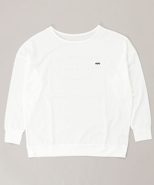 BILLABONG（ビラボン）の「BILLABONG/ビラボン 水陸両用ビッグシルエット無地ロンT/バックプリントロングスリーブTEE/長袖ラッシュガード   BC013-896（ラッシュガード・レディース・ホワイト/ブラック/イエロー・M/L）」の10枚目の写真
