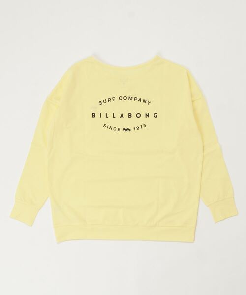 BILLABONG（ビラボン）の「BILLABONG/ビラボン 水陸両用ビッグシルエット無地ロンT/バックプリントロングスリーブTEE/長袖ラッシュガード   BC013-896（ラッシュガード・レディース・ホワイト/ブラック/イエロー・M/L）」の4枚目の写真