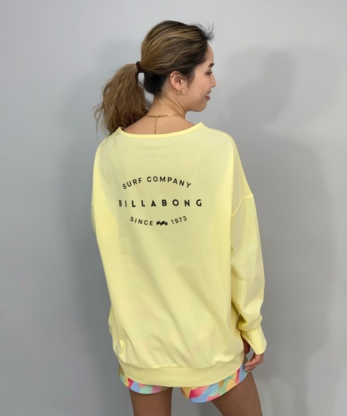 BILLABONG（ビラボン）の「BILLABONG/ビラボン 水陸両用ビッグシルエット無地ロンT/バックプリントロングスリーブTEE/長袖ラッシュガード   BC013-896（ラッシュガード・レディース・ホワイト/ブラック/イエロー・M/L）」の12枚目の写真