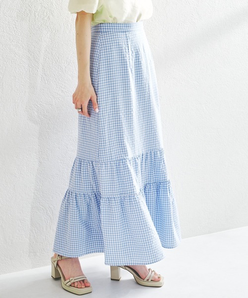 acro（アクロ）の「ティアードスカート/AC1369（スカート・レディース・ブラック/ピンク/ブルー・ﾌﾘ-）」の12枚目の写真