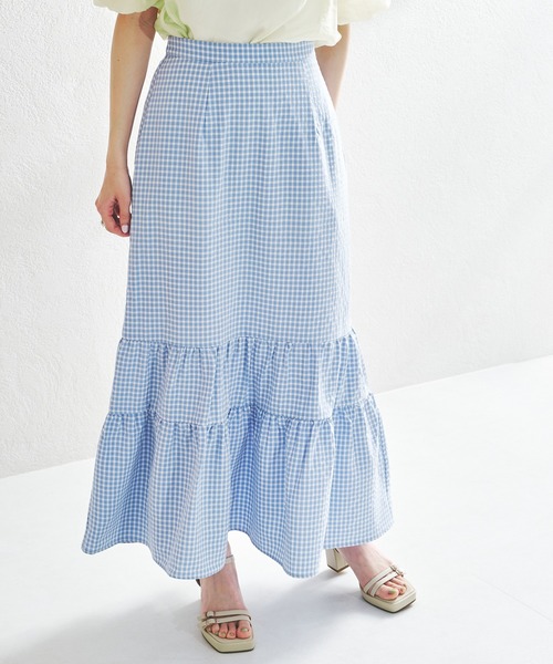 acro（アクロ）の「ティアードスカート/AC1369（スカート・レディース・ブラック/ピンク/ブルー・ﾌﾘ-）」の15枚目の写真