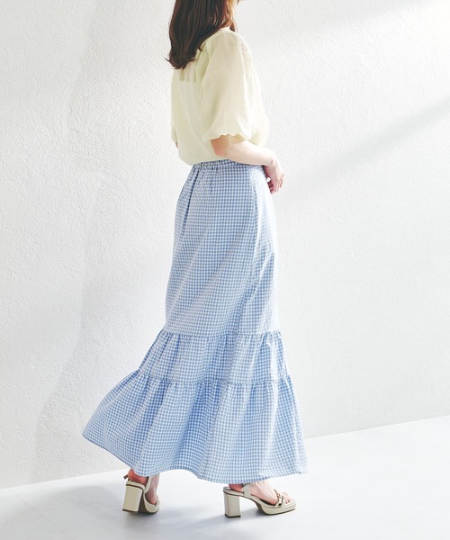 acro（アクロ）の「ティアードスカート/AC1369（スカート・レディース・ブラック/ピンク/ブルー・ﾌﾘ-）」の10枚目の写真