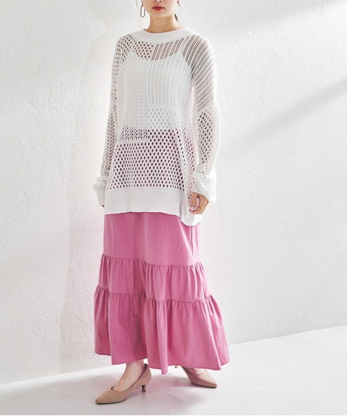 acro（アクロ）の「ティアードスカート/AC1369（スカート・レディース・ブラック/ピンク/ブルー・ﾌﾘ-）」の14枚目の写真