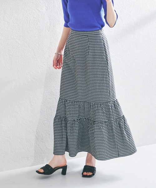 acro（アクロ）の「ティアードスカート/AC1369（スカート・レディース・ブラック/ピンク/ブルー・ﾌﾘ-）」の19枚目の写真