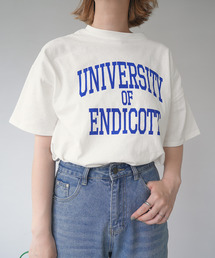 天竺カレッジロゴTシャツ culwd22ss012