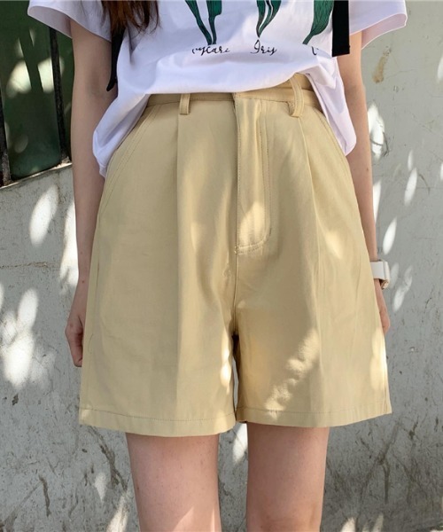 MANGROVE(マングローブ)の「ハイウエストカラーショートパンツ(その他パンツ・レディース・パープル/グレー/ホワイト/イエロー/ブラック/グリーン・LARGE/MEDIUM)」の10枚目の写真