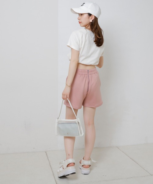 Chico(チコ)の「ウエストデザインポンチショートパンツ(その他パンツ・レディース・ホワイト/ブラック/ピンク・FREE)」の12枚目の写真
