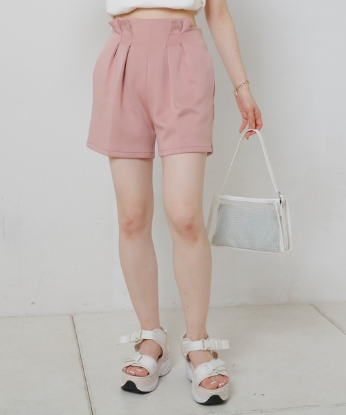 Chico(チコ)の「ウエストデザインポンチショートパンツ(その他パンツ・レディース・ホワイト/ブラック/ピンク・FREE)」の13枚目の写真