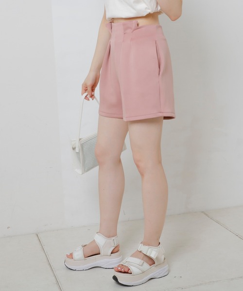 Chico(チコ)の「ウエストデザインポンチショートパンツ(その他パンツ・レディース・ホワイト/ブラック/ピンク・FREE)」の14枚目の写真