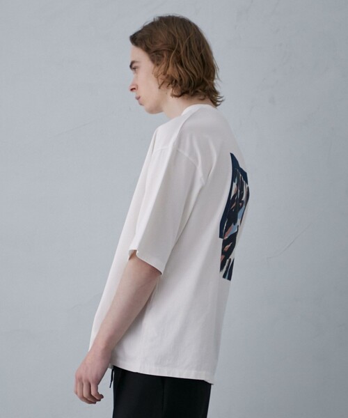 PUBLIC TOKYO（パブリックトウキョウ）の「アート ドローイングTEE（Tシャツ/カットソー・メンズ・ホワイト/ダークグレー・1/2）」の6枚目の写真
