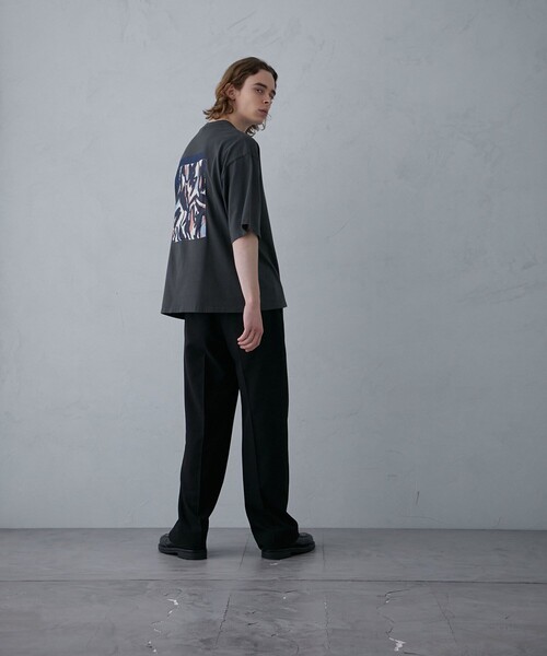 PUBLIC TOKYO（パブリックトウキョウ）の「アート ドローイングTEE（Tシャツ/カットソー・メンズ・ホワイト/ダークグレー・1/2）」の14枚目の写真