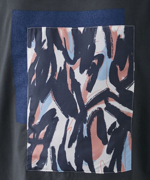 PUBLIC TOKYO（パブリックトウキョウ）の「アート ドローイングTEE（Tシャツ/カットソー・メンズ・ホワイト/ダークグレー・1/2）」の4枚目の写真