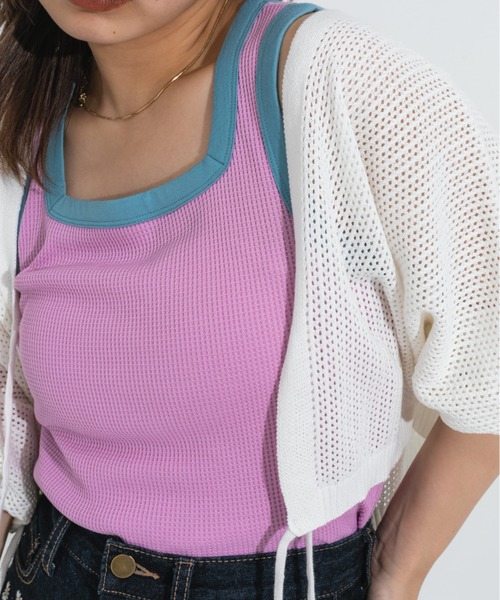 nemne store(ネンネストア)の「インナーキャミボレロセット(カーディガン/ボレロ・レディース・ブラック/パープル/アイボリー・フリー)」の18枚目の写真