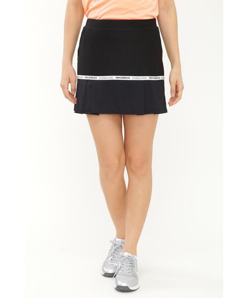 【new balance golf】ドビーボーダー×ジャージ インナー付き プリーツ スウェット スカート (WOMENS SPORT)