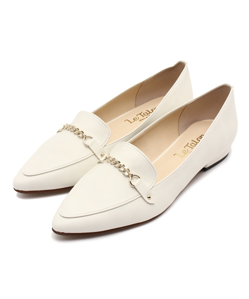 LE TALON（ルタロン）の「◇2CMポインテッドローファー（その他シューズ・レディース・ブラック/ホワイト/ベージュ/ブルー系その他・37.5/36/37/35.5/38/36.5）」の2枚目の写真