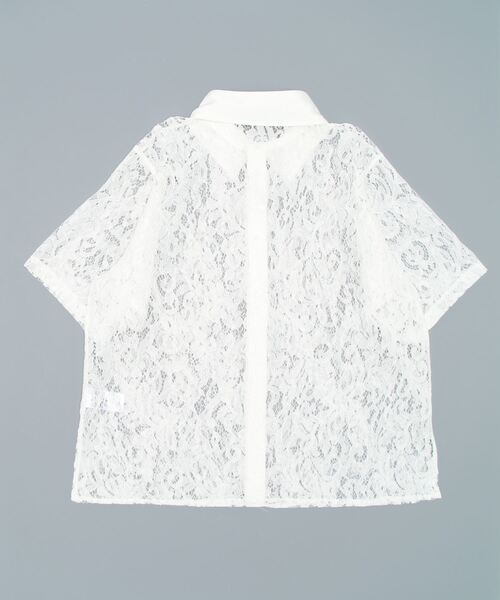 ENVYM（アンビー）の「Ｈ／ＳレースＳＨ（シャツ/ブラウス・レディース・ホワイト/ブラック・FREE）」の21枚目の写真