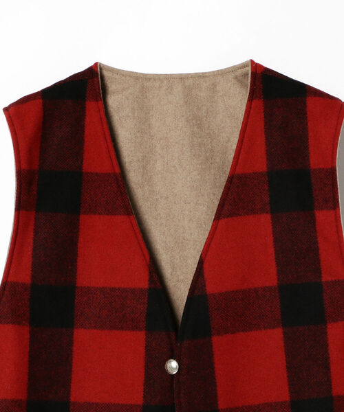 【極美品】オアスロウ リバーシブルベスト ウール バッファローチェック 3（L） orSlow / リバーシブル ベスト（ベスト）｜orSlow（オアスロウ）の