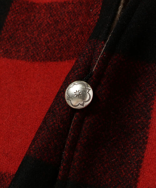 極美品】オアスロウ リバーシブルベスト ウール バッファローチェック