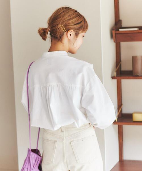 coen（コーエン）の「【WEB限定】フリルデニムシャツ（シャツ/ブラウス・レディース・ホワイト/ネイビー/コバルトブルー・M/L）」の20枚目の写真