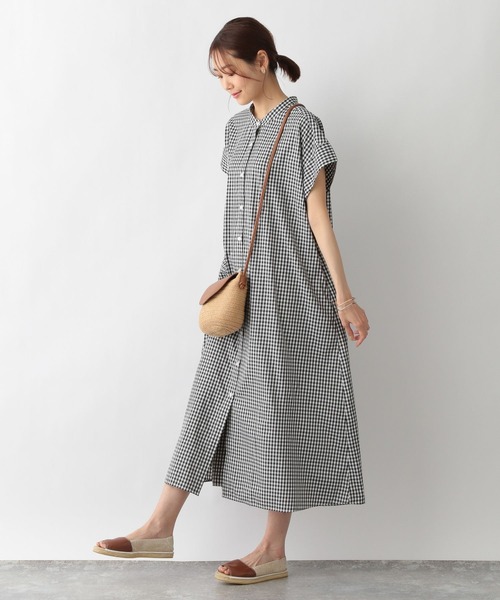 GLOBAL WORK(グローバルワーク)の「マルチケアフレンチスリーブシャツワンピ/283032(シャツワンピース・レディース・ブラック/オレンジ/グリーン/グリーン系その他4/その他・FREE)」の16枚目の写真