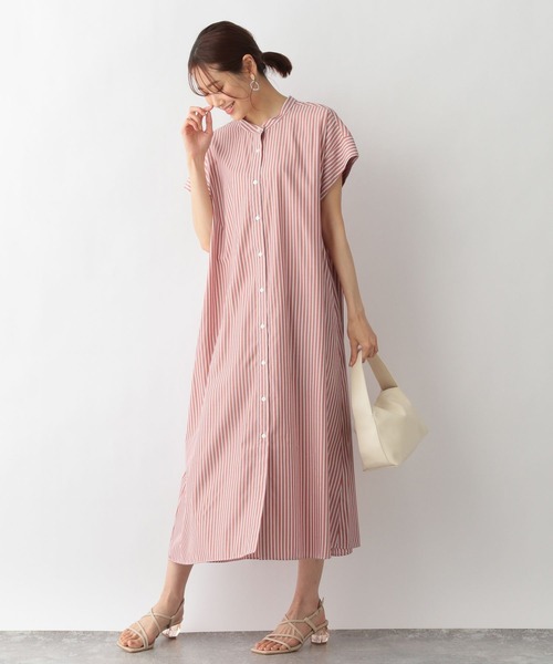 GLOBAL WORK(グローバルワーク)の「マルチケアフレンチスリーブシャツワンピ/283032(シャツワンピース・レディース・ブラック/オレンジ/グリーン/グリーン系その他4/その他・FREE)」の11枚目の写真